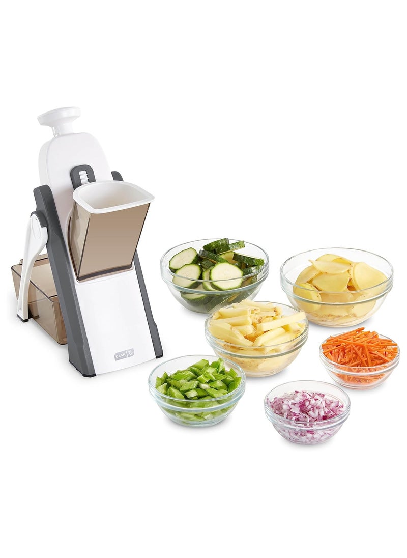 DASH Safe Slice Mandoline Slicer, Julienne + Dicer for Vegetables, Meal Prep & More with 30+ Presets & Thickness Adjuster - Grey - pzsku/Z32B57E296EC5E1E42556Z/45/_/1725269533/fa6c6e57-2793-4398-a8d9-f64793e1dbfb