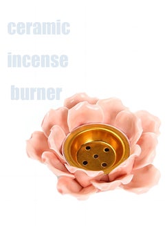 Generic Incense burner,Incense Holder 100% Handmade Ceramic Lotus Incense Burner Holder,Sage Cones and Frankincense  - Image 4
