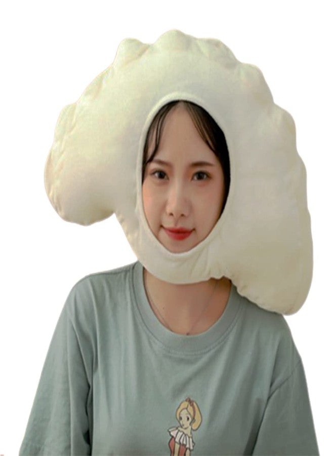EINCORN Lovely Chinese Dumpling Hat - Cute Dumpling Windproof Headgear Gift for Halloween Cosplay Xmas - Image 1
