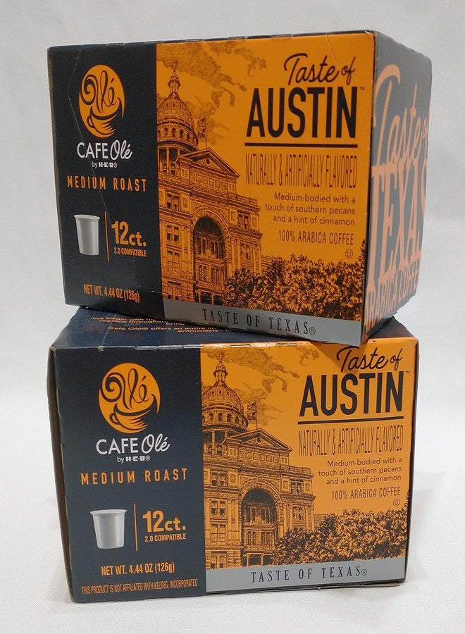 heb Cafe Ole Taste of Austin by HEB single serve pods 12ct 2pk, 8.88 Ounce - Image 1