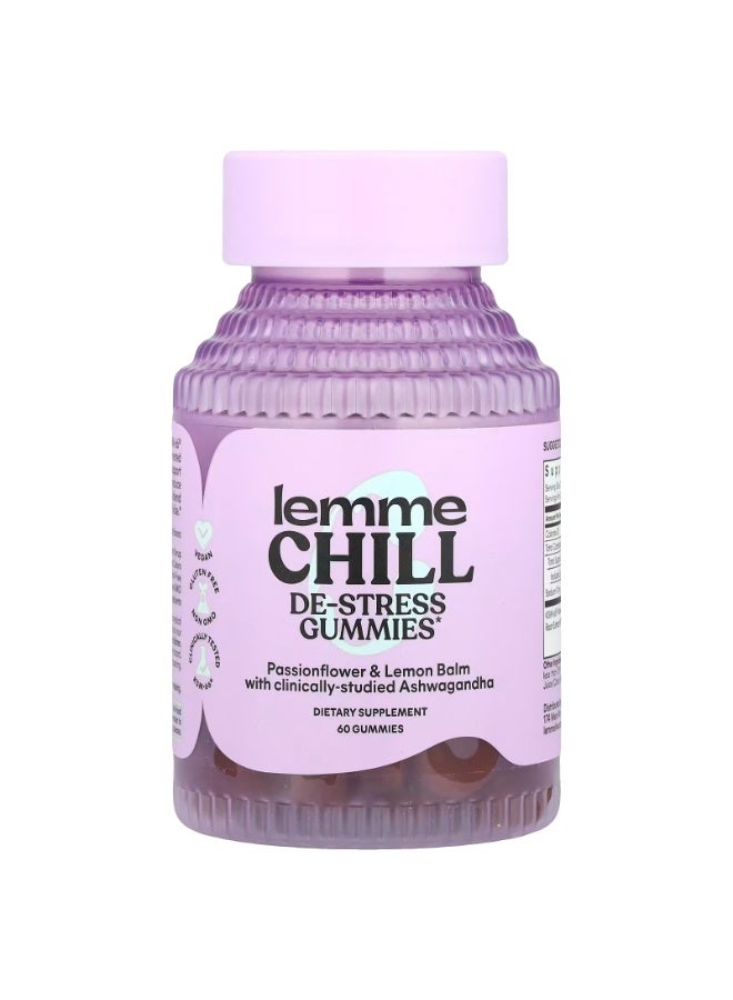 Lemme, Chill, De-Stress Ashwagandha Gummies, 60 Gummies - Image 1
