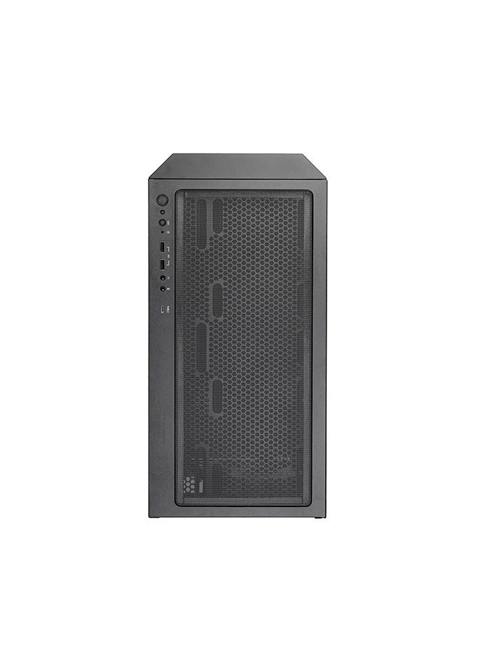 SilverStone FARA 514X Black Mid-Tower ATX Gaming Case – 4x Pre-Installed 120mm ARGB Fans, Tempered Glass Side Panel, USB 3.2 Gen2 Type-C, Supports ATX/Micro-ATX/Mini-ITX, 360mm Radiator Front/Top, 394mm GPU Clearance, 2x 3.5” + 2x 2.5” Drive Bays, Cable Management, ARGB Controller, Steel Frame – SST-FA514X-BG  - Image 4