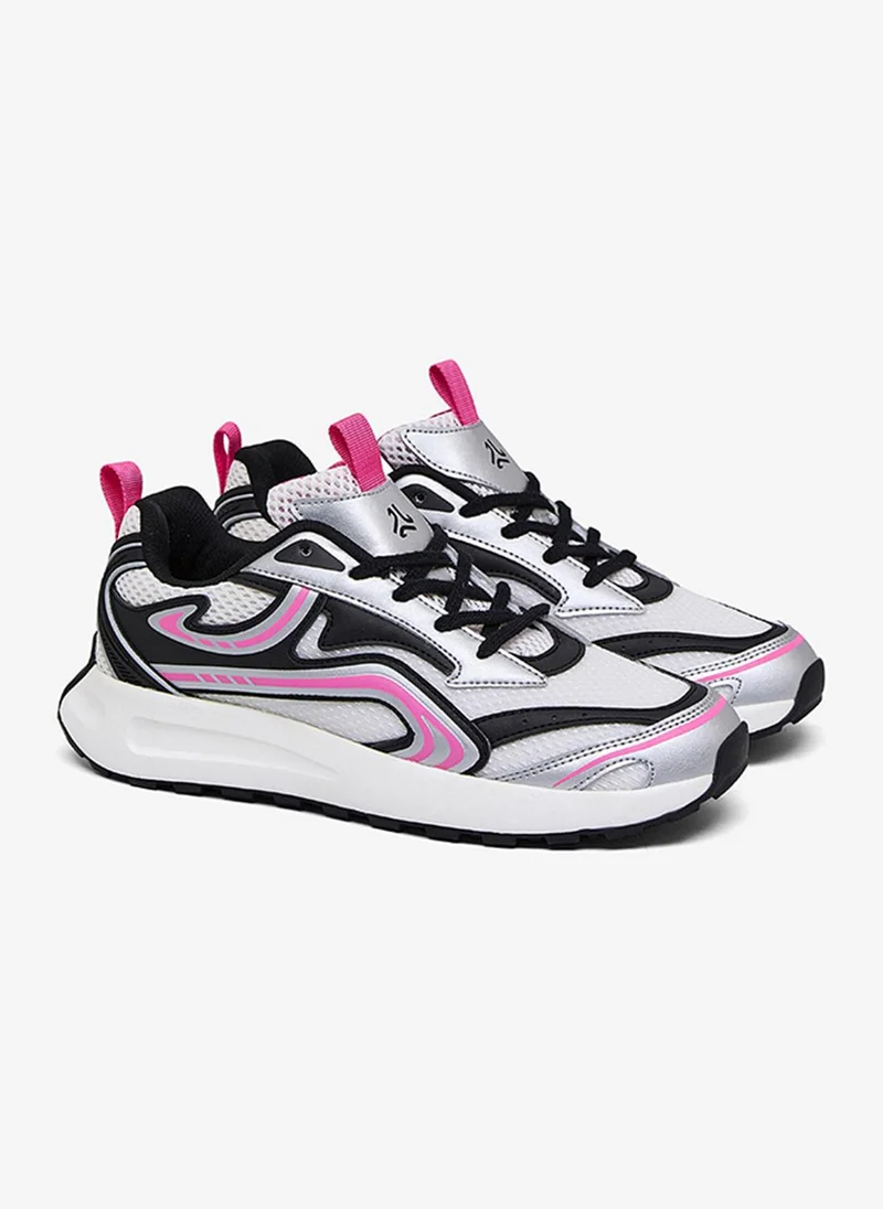 Campus CHRONO Women Chrono Nitrofly Cushion Lace-Up Sneakers-White for Women | Best Price UAE