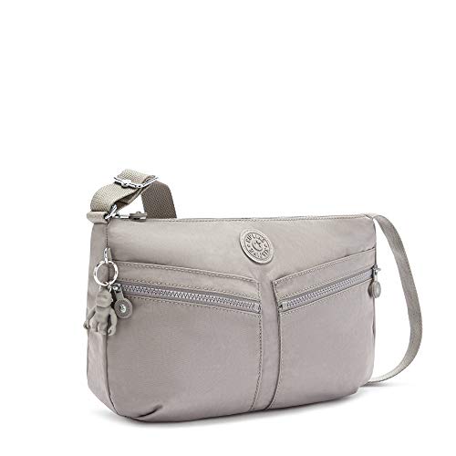 KIPLING KIPLING Kipling Womens Izellah Bag, Super Light Everyday Purse, Nylon Shoulder Crossbody Bag, Grey Gris, 12.25 L X 9.25 H X 5 D US - Image 2