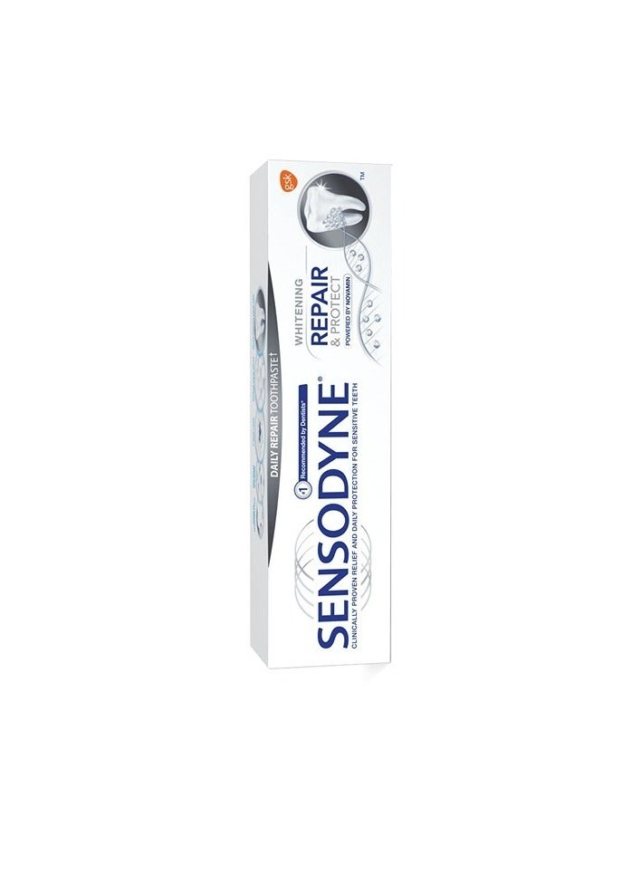 Sensodyne Advanced Repair and Protect White Toothpaste for Sensitive Teeth Cavity Protection 75ml