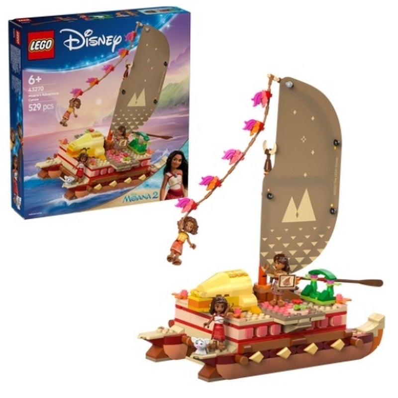 LEGO - Moana's Adventure Canoe ( 529 Pcs ) - 43270