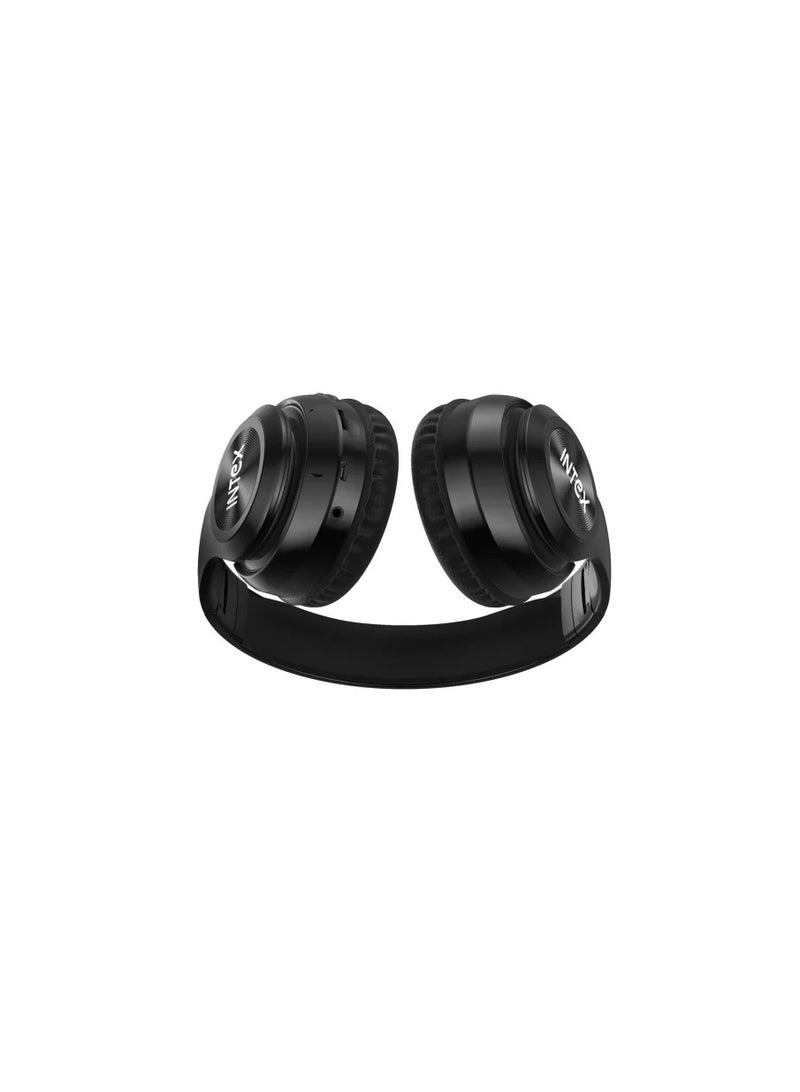 Intex Roar 301 Wireless Headphone of 10 hours playback, Bluetooth v5.0, FM and an inbuilt SD card slot. black - Image 4