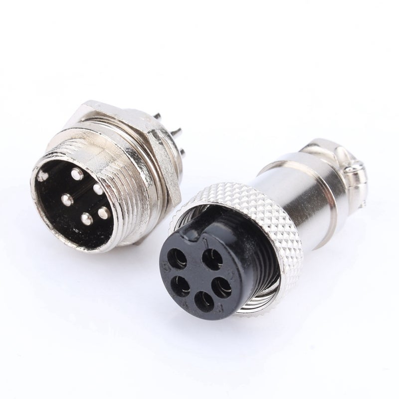 5Pins Aviation Plug: Waterproof, High-Temperature Resistant - Stable Electrical Performance GX16 Connector for Industrial Machinery, Telecommunications, CNC Machines - Image 3