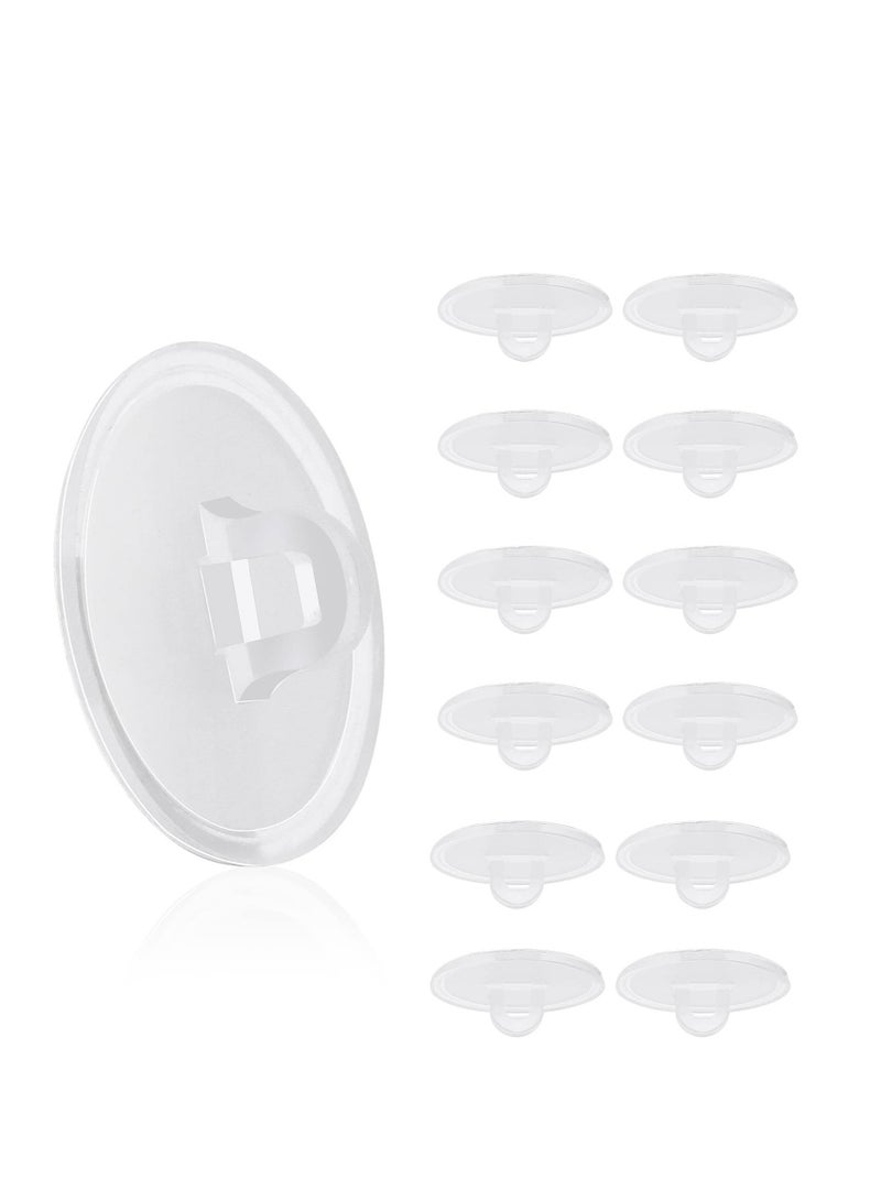 50 Pcs Self Adhesive Ceiling Hooks, Heavy Duty Wall Hooks Clear Small Plastic Hooks No Drilling Transparent Round Sticky Hooks for Livingroom Hanging Suspended Decoration (20mm) - Image 1