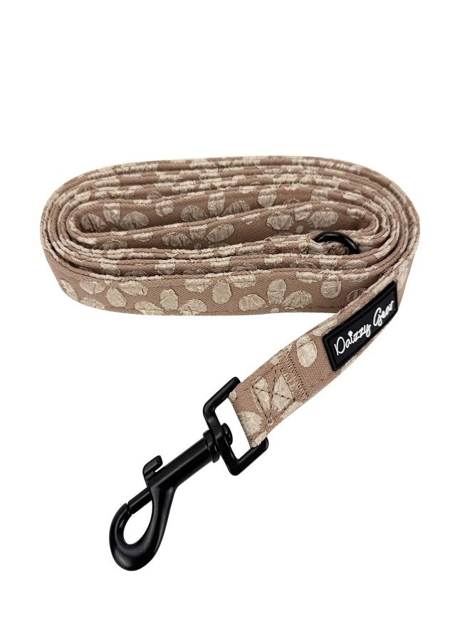 Daizzy Gear Large Dog Collar and Harness Set – No Pull, All-Weather, Breathable Harness & Leash Set with Collar, Bandana, Sailor Bow & Poop Bag Holder – Adjustable & Soft - Cocoa Bloom on Jacquard Fabric - Image 4