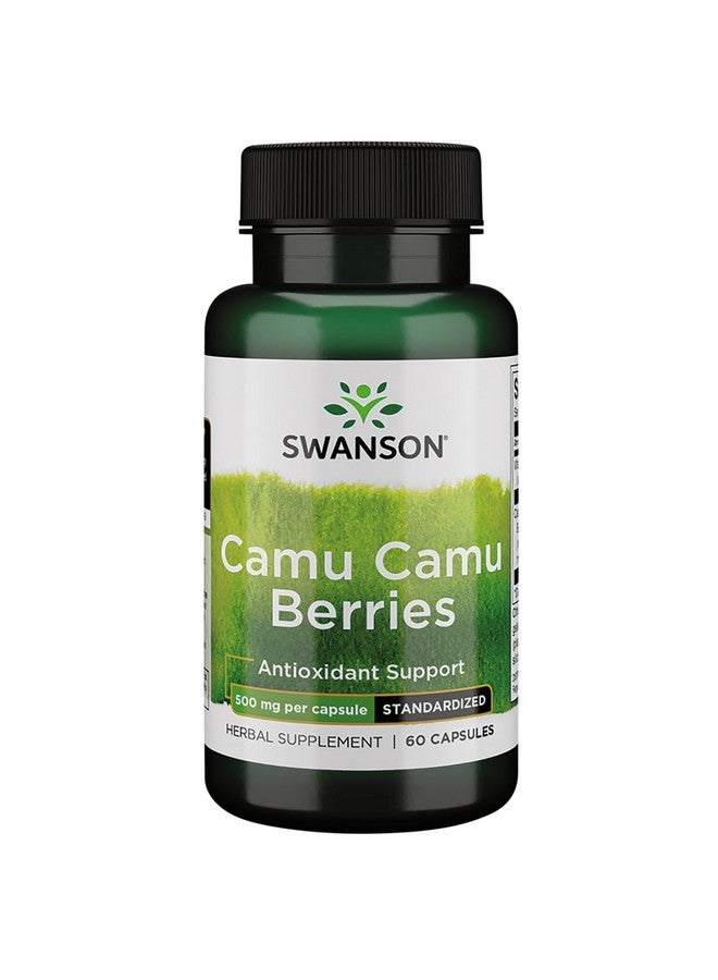 Swanson Wildcrafted Camu Camu Berries 500 Milligrams 60 Capsules - Image 1