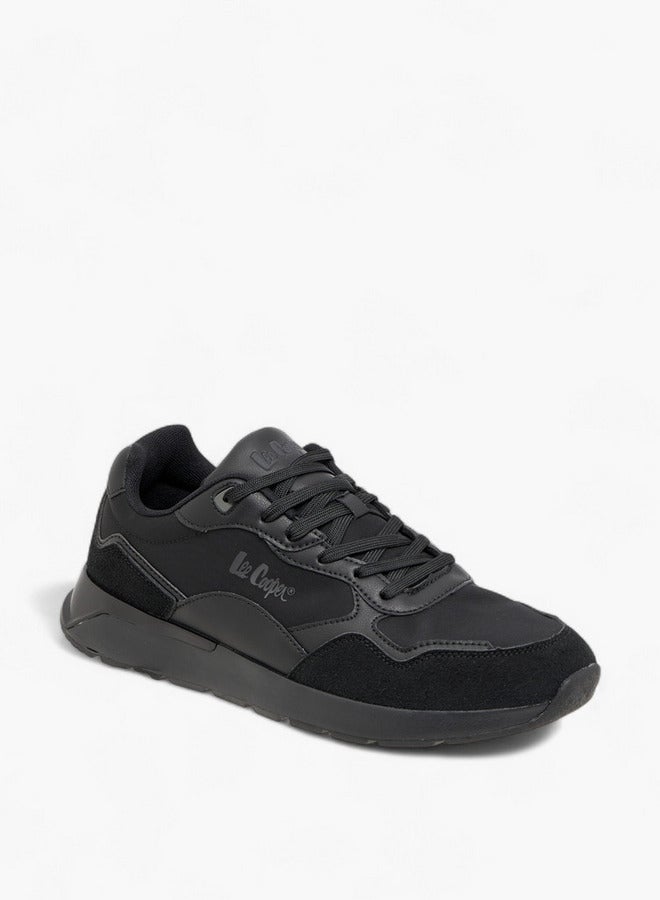 Lee Cooper Men's Panelled Sneakers with Lace-Up Closure - Image 2
