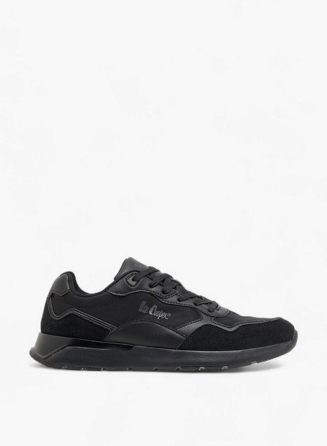 Lee Cooper Men's Panelled Sneakers with Lace-Up Closure - Image 3