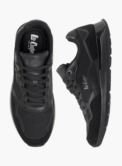 Lee Cooper Men's Panelled Sneakers with Lace-Up Closure