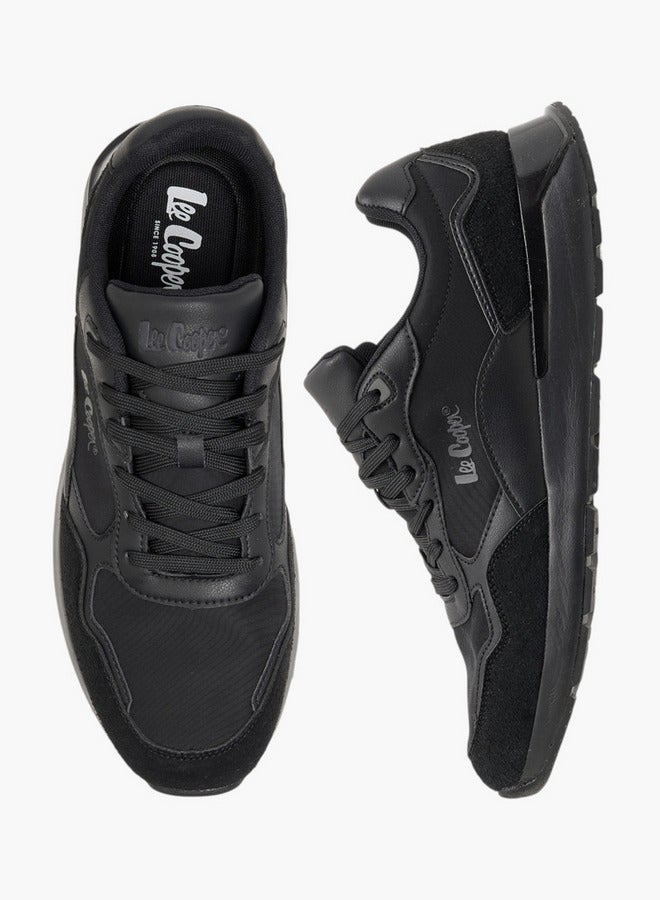 Lee Cooper Men's Panelled Sneakers with Lace-Up Closure - Image 1
