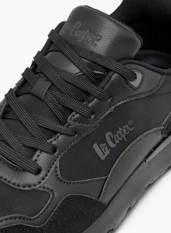 Lee Cooper Men's Panelled Sneakers with Lace-Up Closure - Image 4