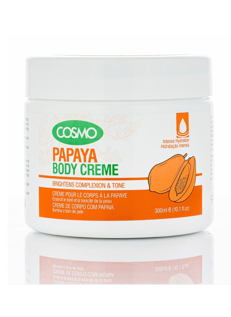 COSMO - Papaya Body Cream Brightens Complexion And Tone 300 Ml - Image 1