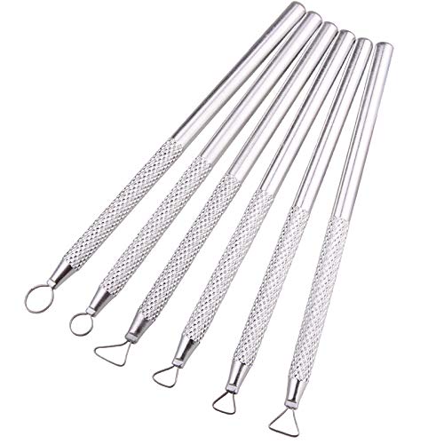 Zuoyou 6 PCS Clay Pottery Sculpting Tools Set Pottery Clay Sculpture Caving Scraper Craft Modelling Tools - Image 3