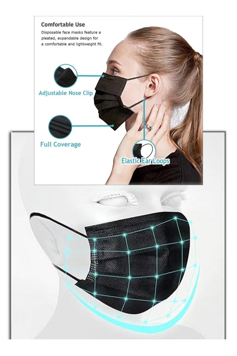Dada Face mask Single Black, Individually Packed 50s - Image 3