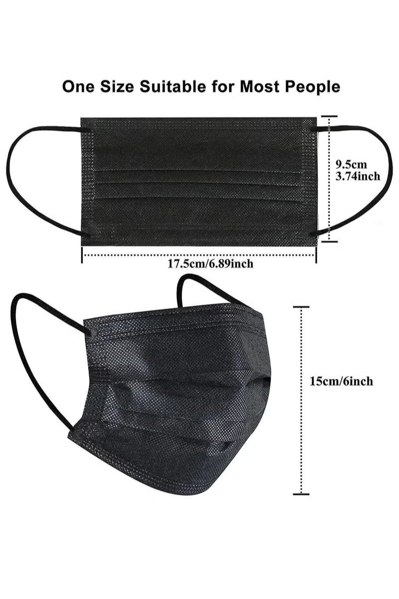 Dada Face mask Single Black, Individually Packed 50s - Image 4