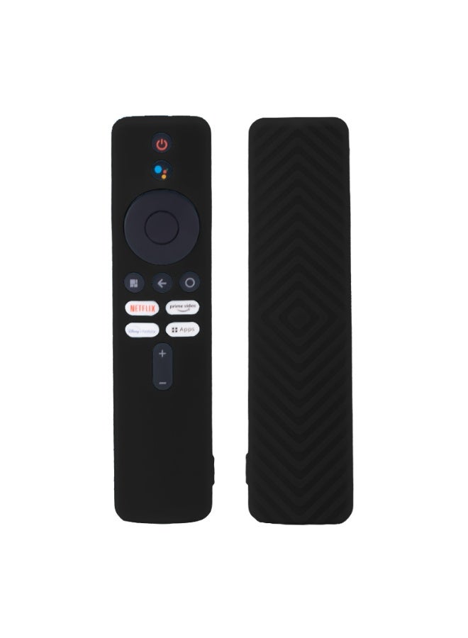 KENSUO Silicone Protective Case for Xiaomi Mi TV Box S (2nd Gen)Remote Control Anti Slip Silicone Protective Skin Cover (Black)  - Image 2