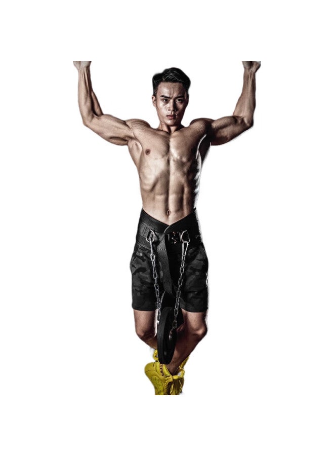 LAURASTAR Laura Star Pull-Up Weighted Waist Belt, Waist Strength Training, Thickened Iron Chain Parallel Bars, Metal Steel Buckle Version - Image 1