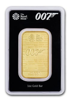 James Bond 007 "No Time To Die" Gold 1 oz  Bar 9999