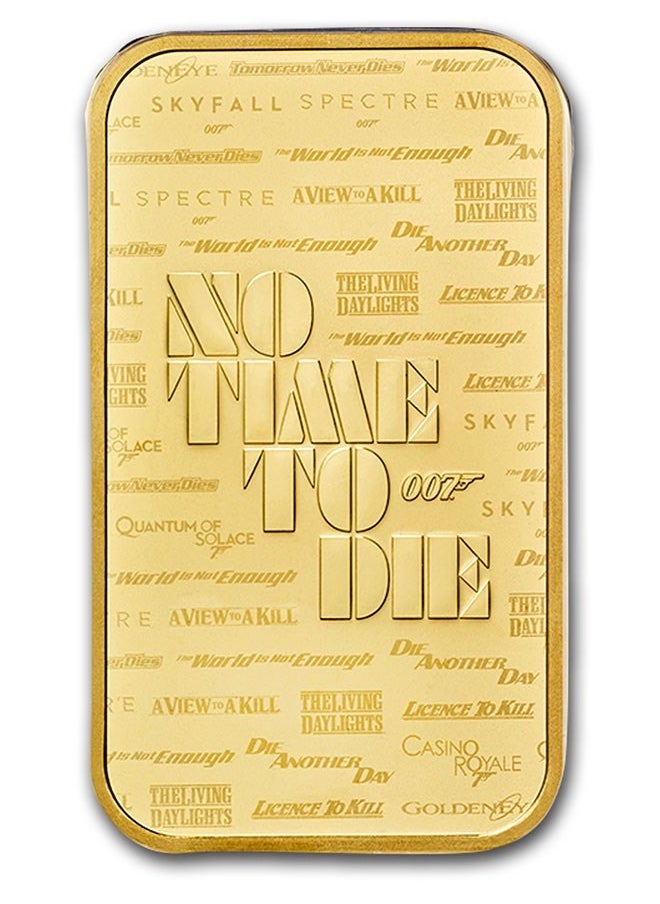 ABConcept - James Bond 007 "No Time To Die" Gold 1 oz  Bar 9999 - Image 1