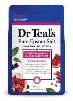 Dr Teal's Dr Teal's Epsom Salt Soaking Solution Pomegranate & Black Currant 1.36Kg  - Image 1