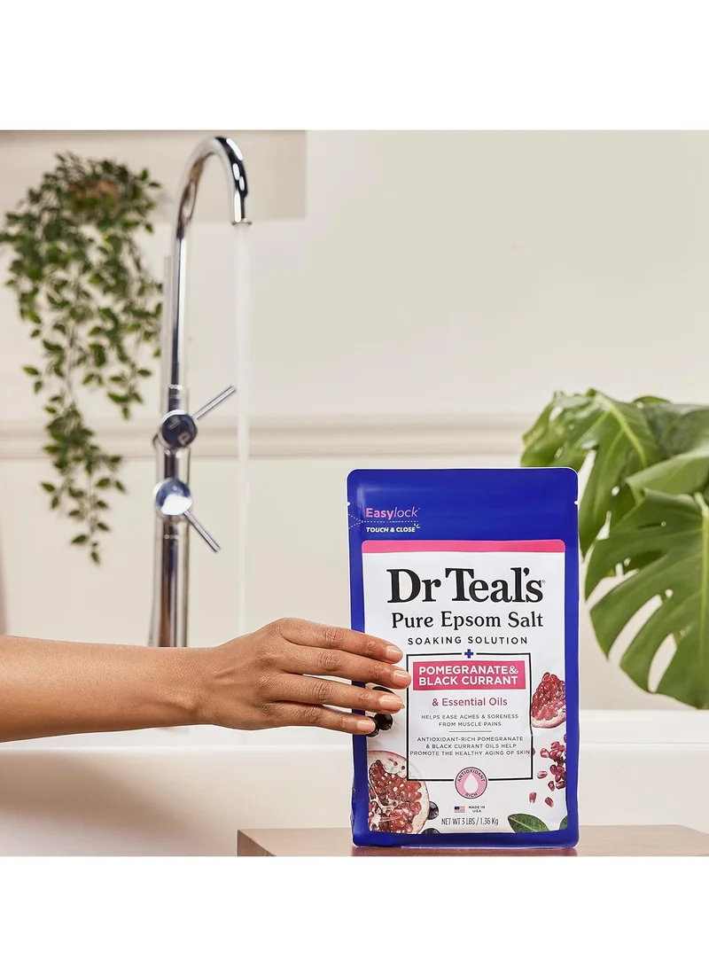 Dr Teal's Dr Teal's Epsom Salt Soaking Solution Pomegranate & Black Currant 1.36Kg