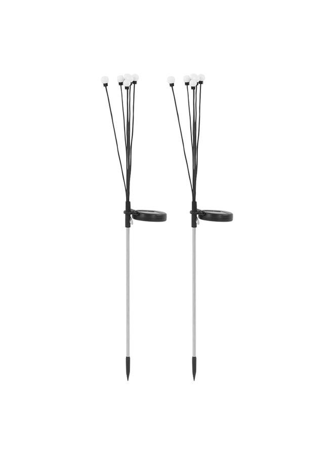 NIBEMINENT 2 Sets Solar Powered Firefly Lights Outdoor Waterproof Solar Garden Lights for Lawn Outdoor Starburst Swaying Lights  - Image 2