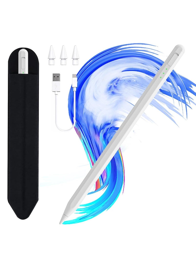 Stylus Pen for iPad, 13 mins Fast Charging Apple iPad Pencil with Palm Rejection, Tilt Sensitivity, Work for 2018-2023 iPad Air 3/4/5, iPad Mini 5/6, iPad 6/7/8/9/10, iPad Pro 11 - Image 1