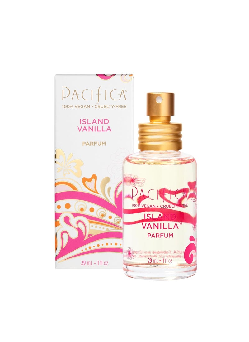 Pacifica Pacifica Beauty Island Vanilla Spray Perfume Best Warm Vanilla Scent Womens Fragrance Natural  Essential Oils Clean Fragrance Vegan  Cruelty Free 