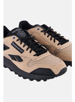 Reebok Kids Boy Classic Leather Lace Up Running Shoes, Tan  - Image 3