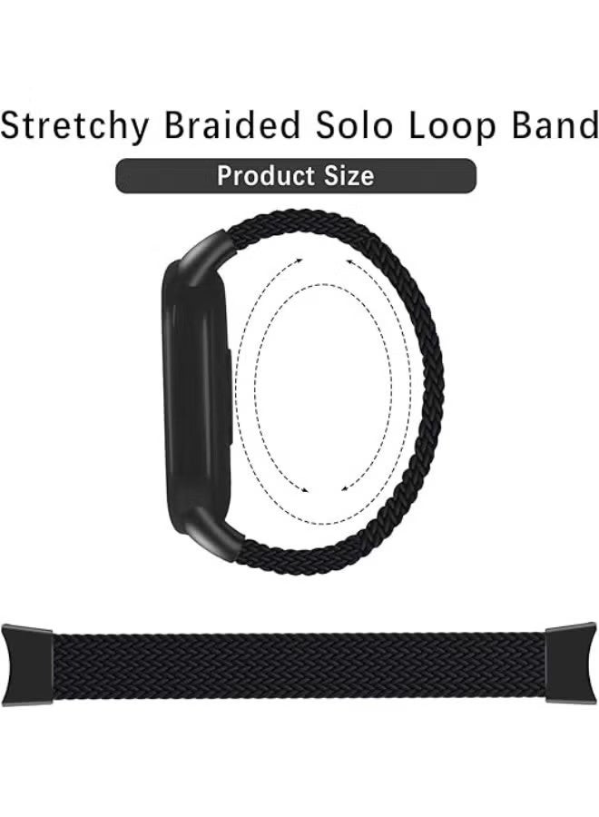 3 Pcs Braided Nylon Fabric Strap For Xiaomi Band 10/Xiaomi Band 9/Xiaomi Band 8(Black + Gray + Green) - Image 4
