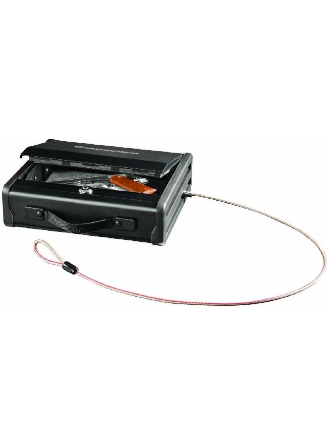 SentrySafe Small Portable Keyed Gun Safe Black 3kg PP1K - Image 2