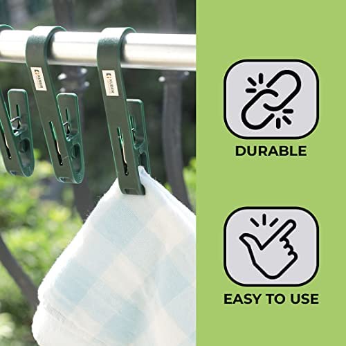 Kuber Industries Kuber Industries Multipurpose Bar Hooks Pins for Laundry Kitchen WardrobeDurable Strong GripEasy to Use77024gPack of 3Green - Image 3