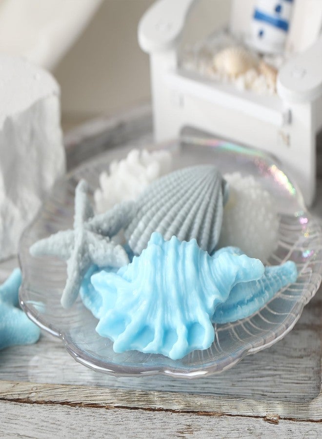 Lineshading 200g Seashell Decorative Soaps 8 Styles Starfish Sea Soap Decor for Bathroom Christmas Party Gifts Home Beach Ocean Decor Wedding Nautical Wedding Party Bridal Shower Favor Beach - Image 4