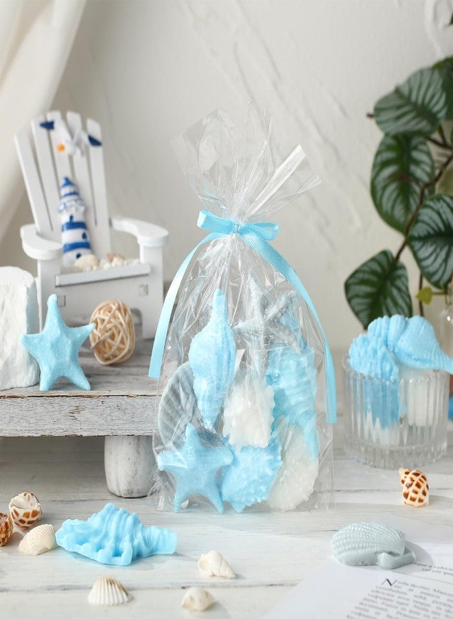 Lineshading 200g Seashell Decorative Soaps 8 Styles Starfish Sea Soap Decor for Bathroom Christmas Party Gifts Home Beach Ocean Decor Wedding Nautical Wedding Party Bridal Shower Favor Beach - Image 3
