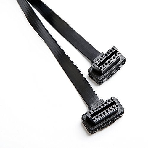 bbfly-B4 OBD II OBD2 16 Pin Splitter Extension 1 x Male and 2 x Female Extension Y Cable Adapter (1FT/30CM) - Image 3