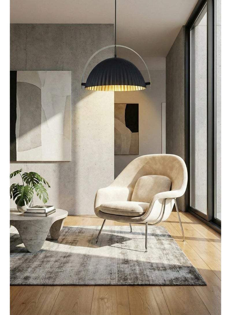 BUY4LESS -  Modern Lighting, Single pendent, Light, Vintage metal Black & Gold Color pendent, Black & Gold Color, 25x38x100 cm, Suitable for bedroom , kitchen, coffee shop, Adjustable height - Image 3