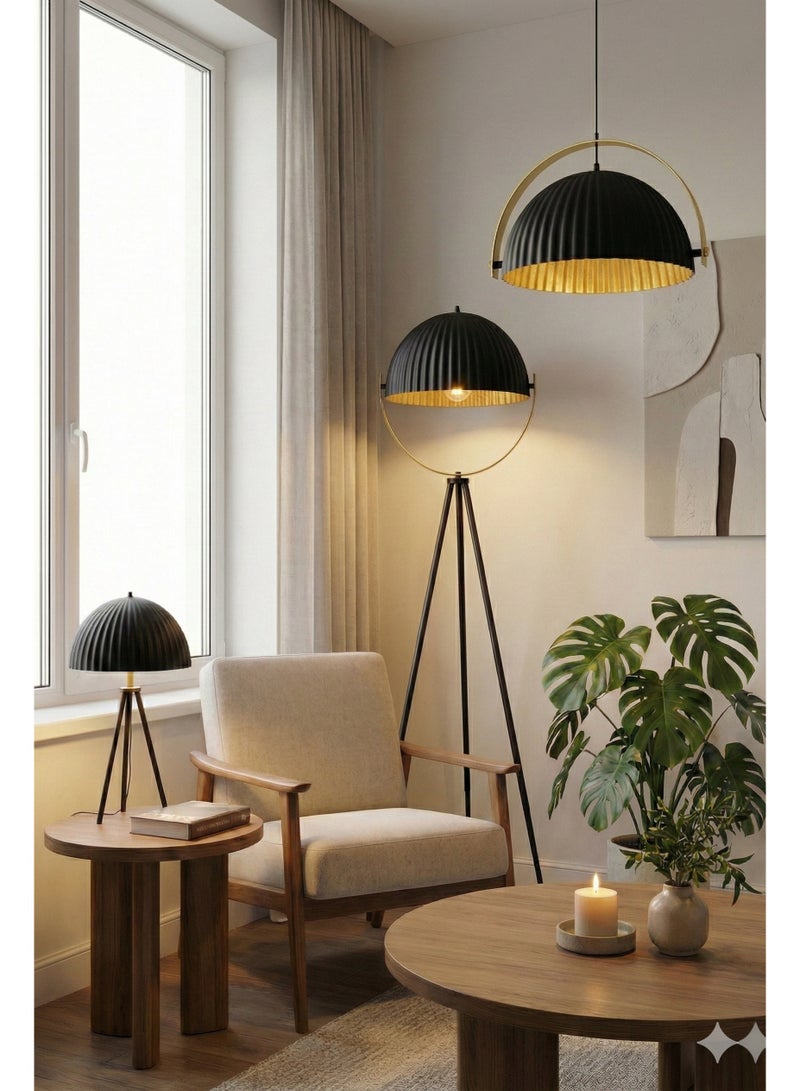 BUY4LESS -  Modern Lighting, Single pendent, Light, Vintage metal Black & Gold Color pendent, Black & Gold Color, 25x38x100 cm, Suitable for bedroom , kitchen, coffee shop, Adjustable height - Image 4