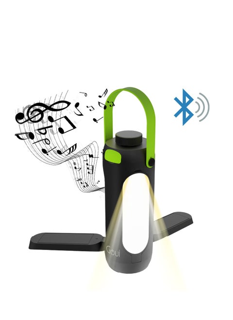 3-in1 Foldable Ambient Light + Speaker + 8000mAh Power Bank, Goui 10-Goui Trio - Green & Black