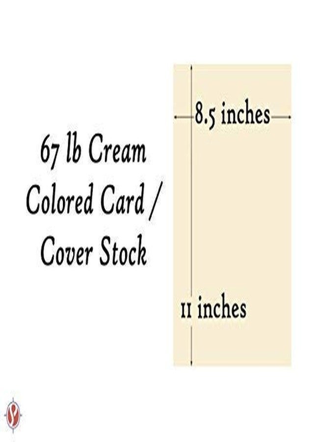 S Superfine Printing Cream Color Card Stock | 67lb Cover Medium Weight Pastel Cardstock, for Arts & Crafts, Coloring, Announcements, Stationary Printing at School, Office, Home | 8.5 x 11 | Bulk Pack of 100 Sheets - Image 2