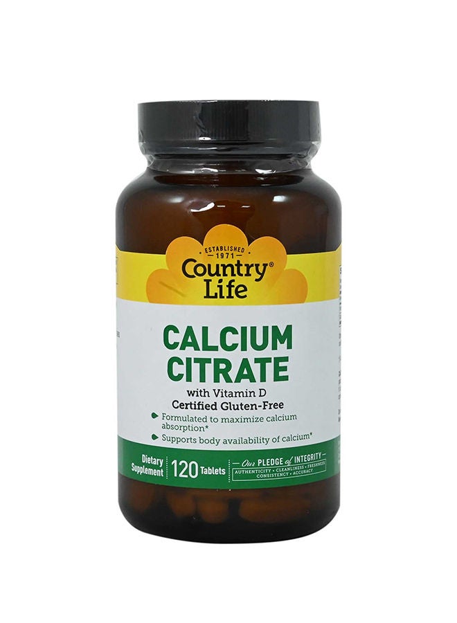 Country Life Calcium Citrate Tablets 120S