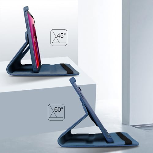 TGK Rotating Cover for Lenovo Tab M10 5G 10.6 inch Case Leather Flip (Dark Blue) - Image 5