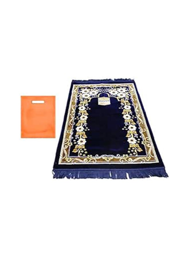 Fine Feather Turkish Prayer Mat  Blue  Size 70 X 110Cm + Medium Big Store Bag Free 