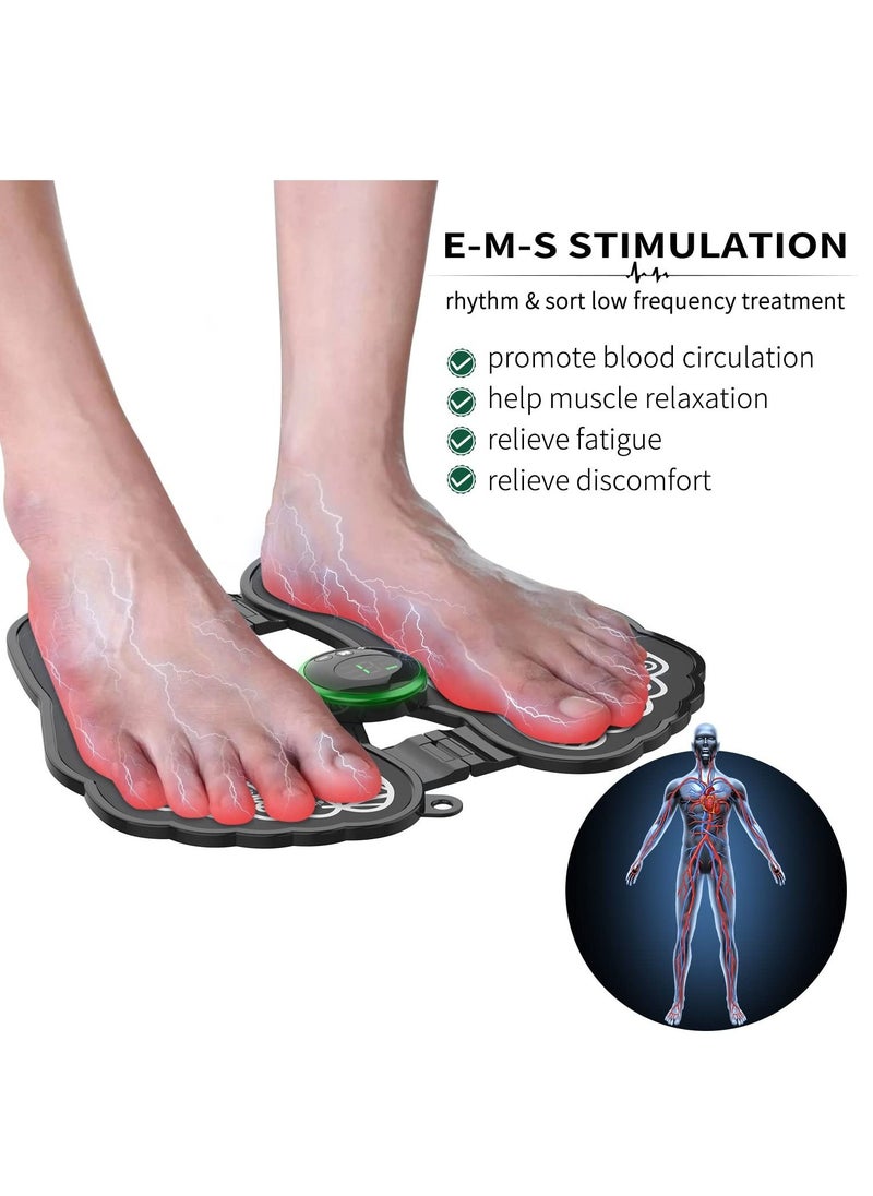 Foot Massager Mat - Electric Feet Acupressure Pad Acupuncture Massager Legs Circulation Machine Anti Fatigue Sore Feet Relief Device Relaxation Gifts for Women Men