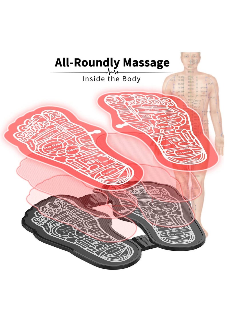 Foot Massager Mat - Electric Feet Acupressure Pad Acupuncture Massager Legs Circulation Machine Anti Fatigue Sore Feet Relief Device Relaxation Gifts for Women Men