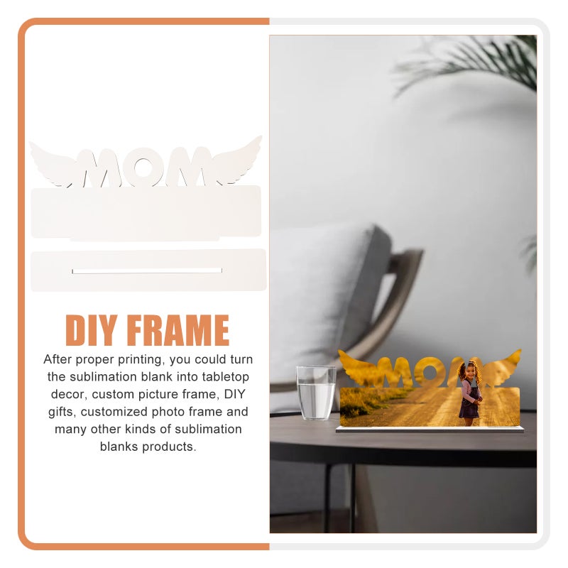 Sublimation Picture Frame Table Decoration Mother's Day Sublimation Photo Frame Ornament - Image 5